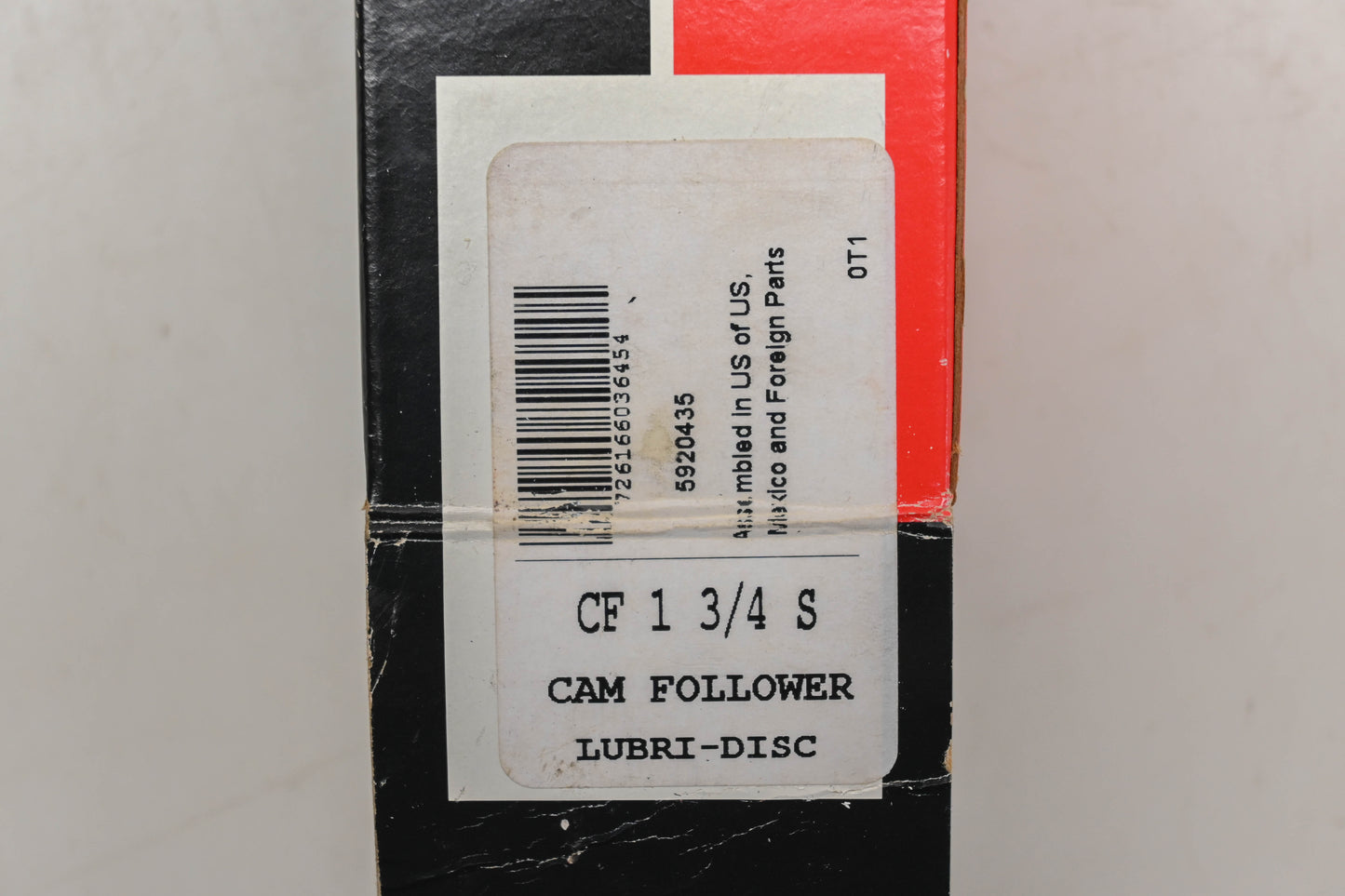 McGill CF 1-3/4 S, 5620435 Cam Follower NOS