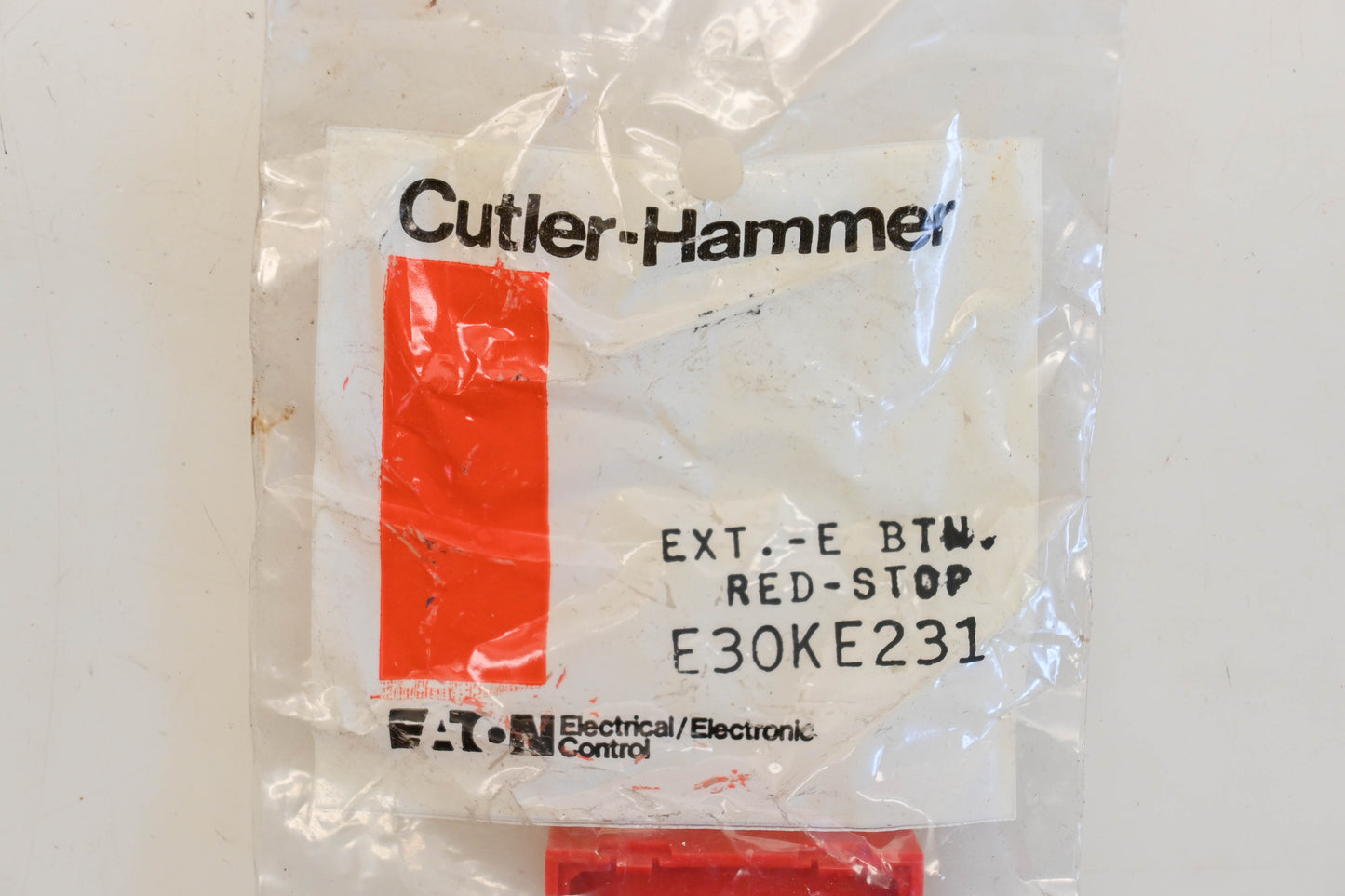Cutler-Hammer E30KE231 Red Extended Stop Button NOS