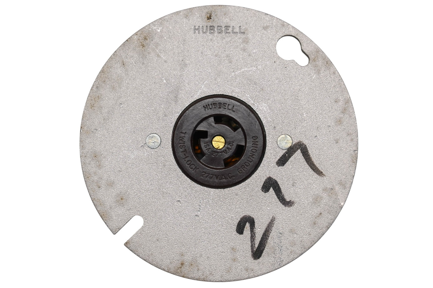 Hubbell HBL4761, 4761 15A-277V 4" Flange Receptacle NOS