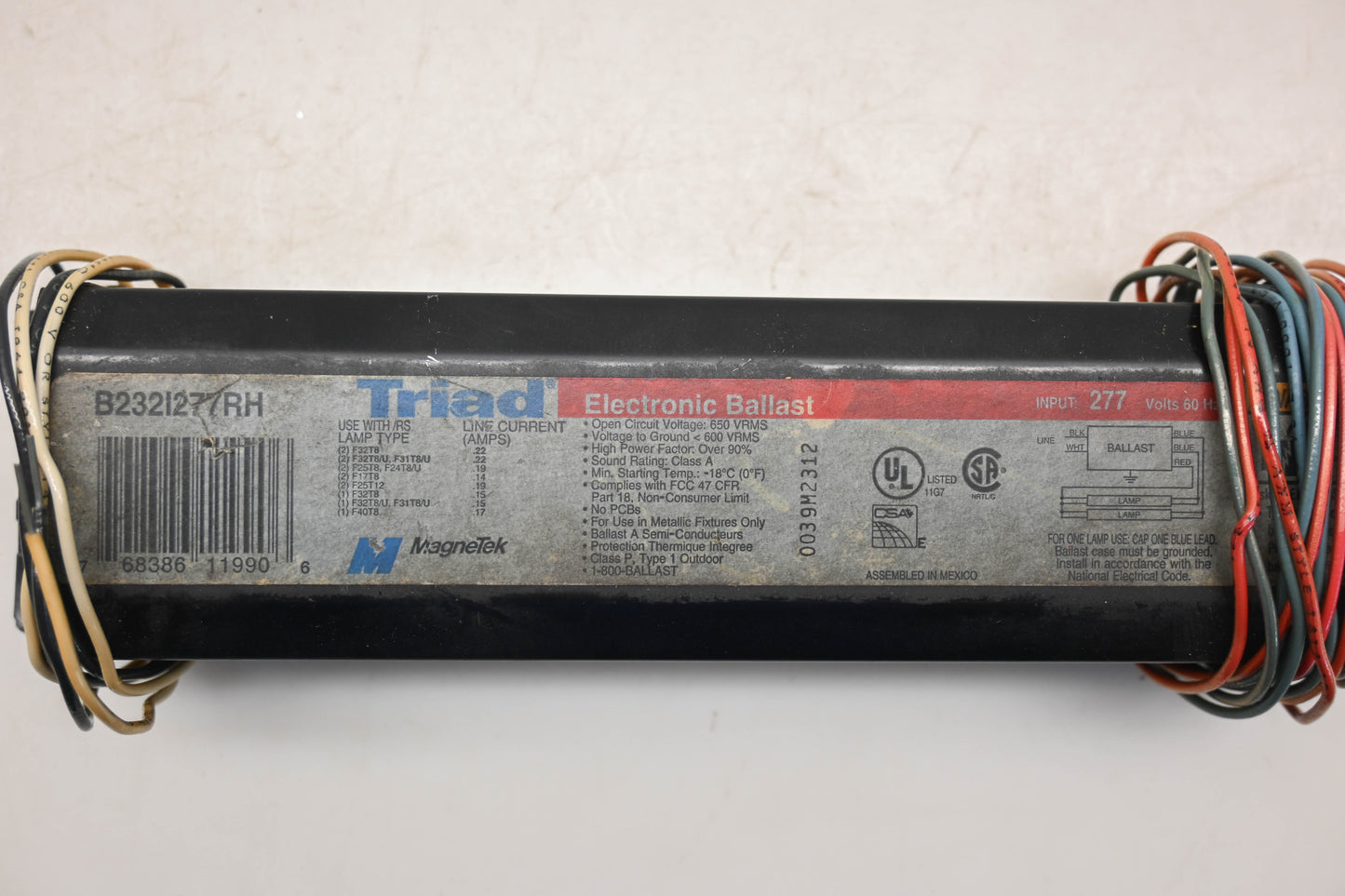 MagneTek B2321277RH 277V-60Hz Electronic Ballast