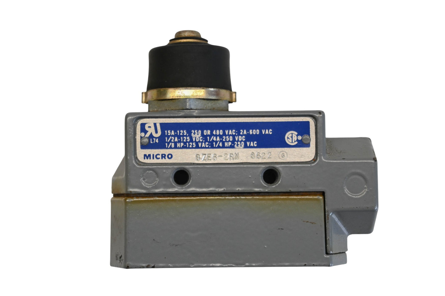 Micro Switch BZE6-2RN 15A-125/250/480V Switch NOS