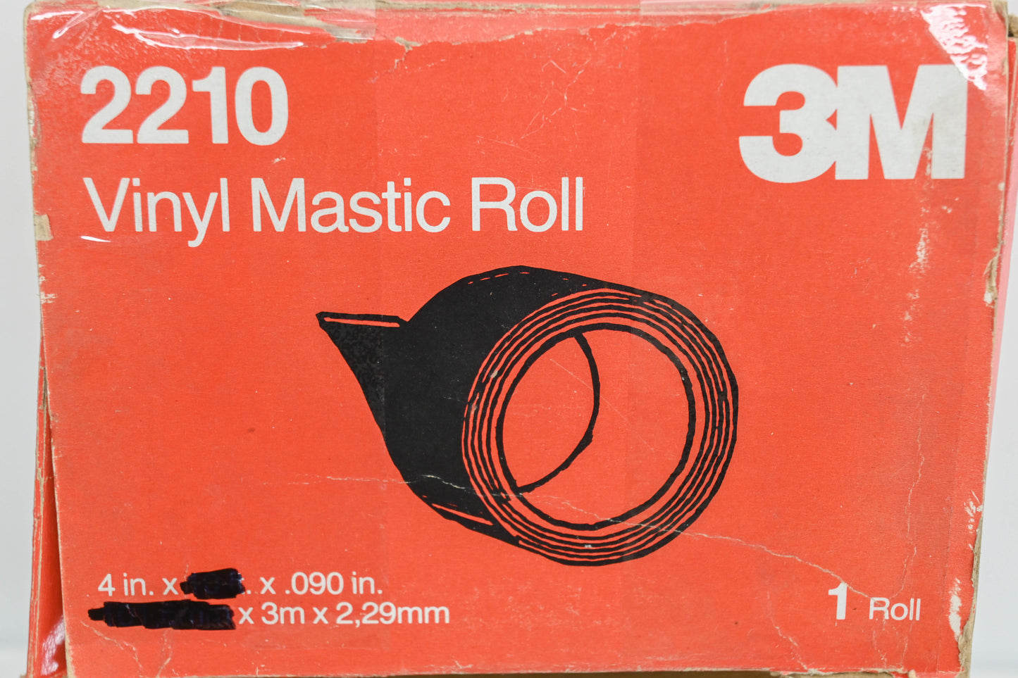 3M 2210 4" x 6ft Vinyl Mastic Roll
