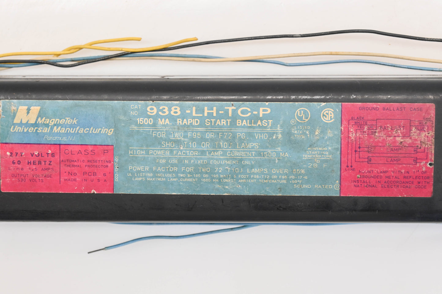 MagneTek 938-LH-TC-P Rapid Start Ballast
