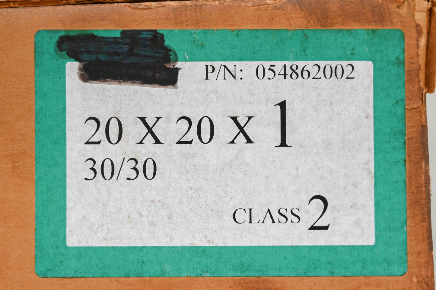 FARR 054862002, 54862-002 20" x 20" x 1" Air Filters Qty 2 NOS