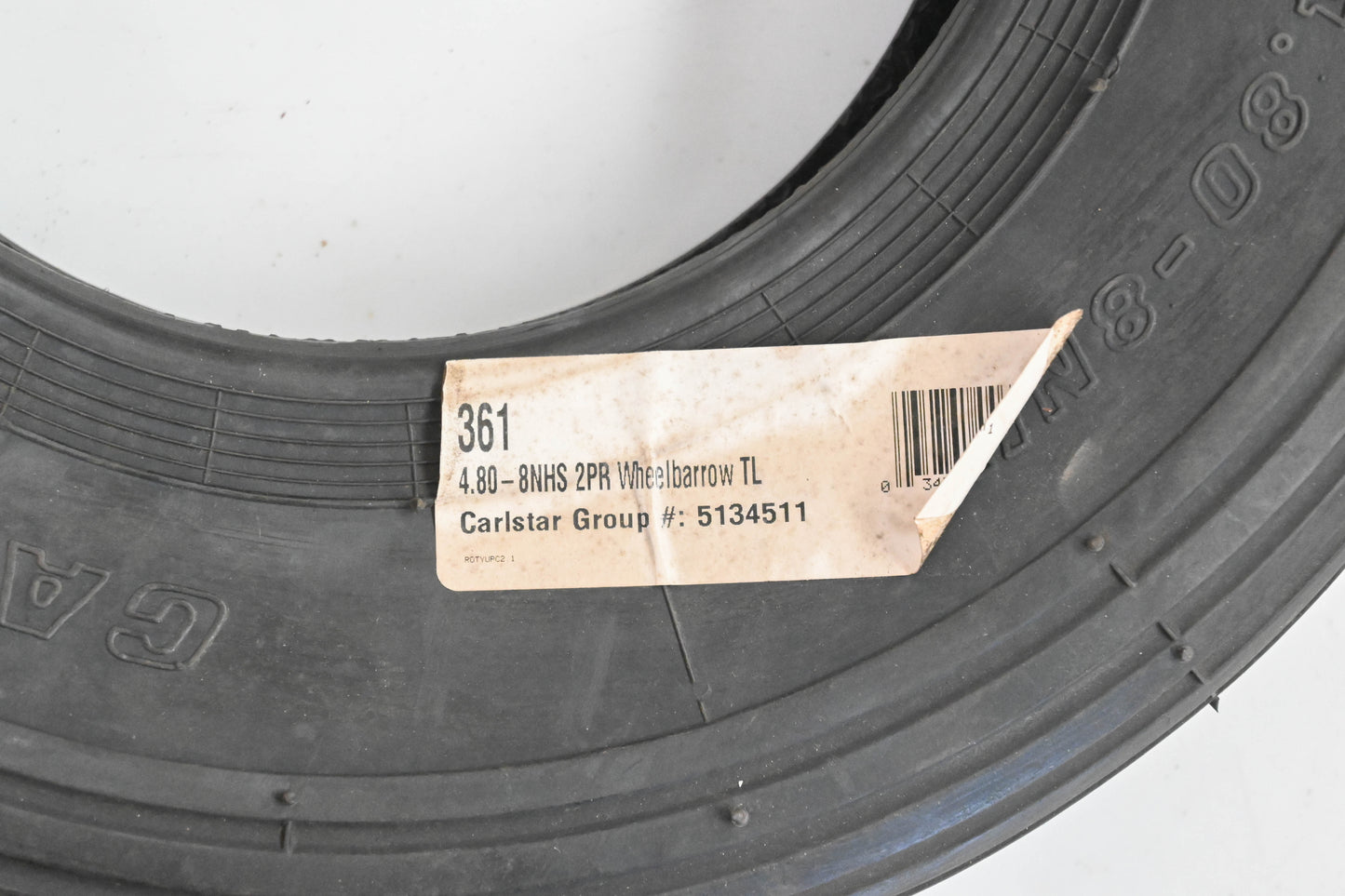 Carlisle 5134511 4.8-8NHS 2PR Wheelbarrow Tire NOS