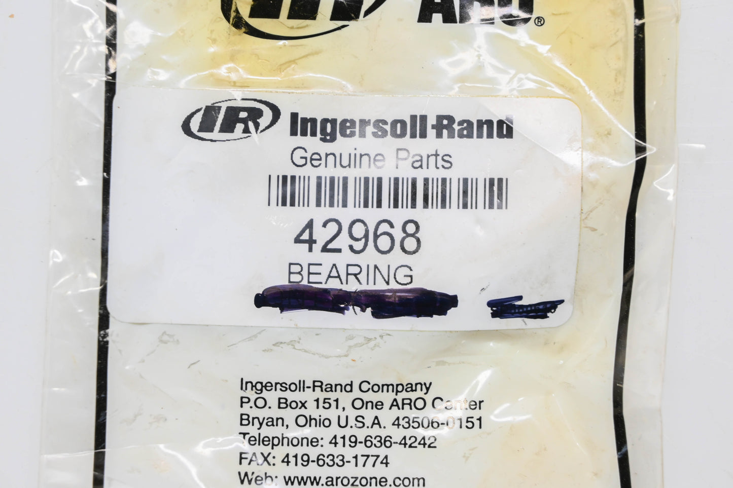 Ingersoll-Rand 42968 Ball Bearing NOS