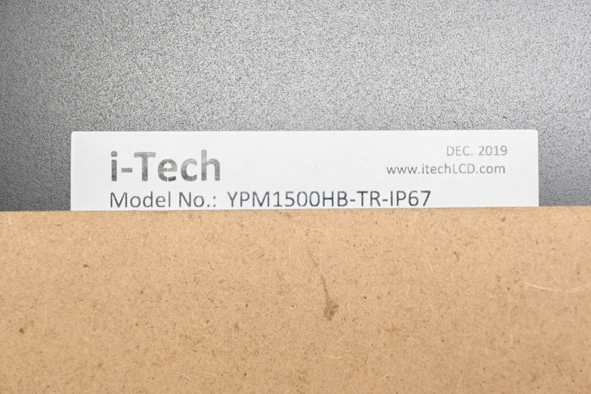 I-Tech Company YPM1500HB-TR-IP67 15" IP67 Touch Display NOS