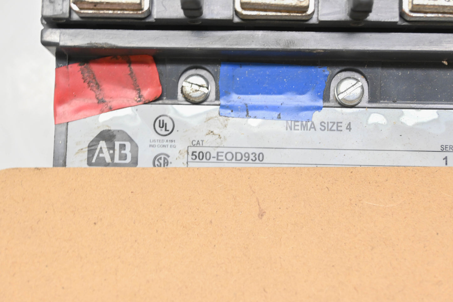 Allen-Bradley 500F-EOD930 NEMA Size 4 600V 135A AC Contactor