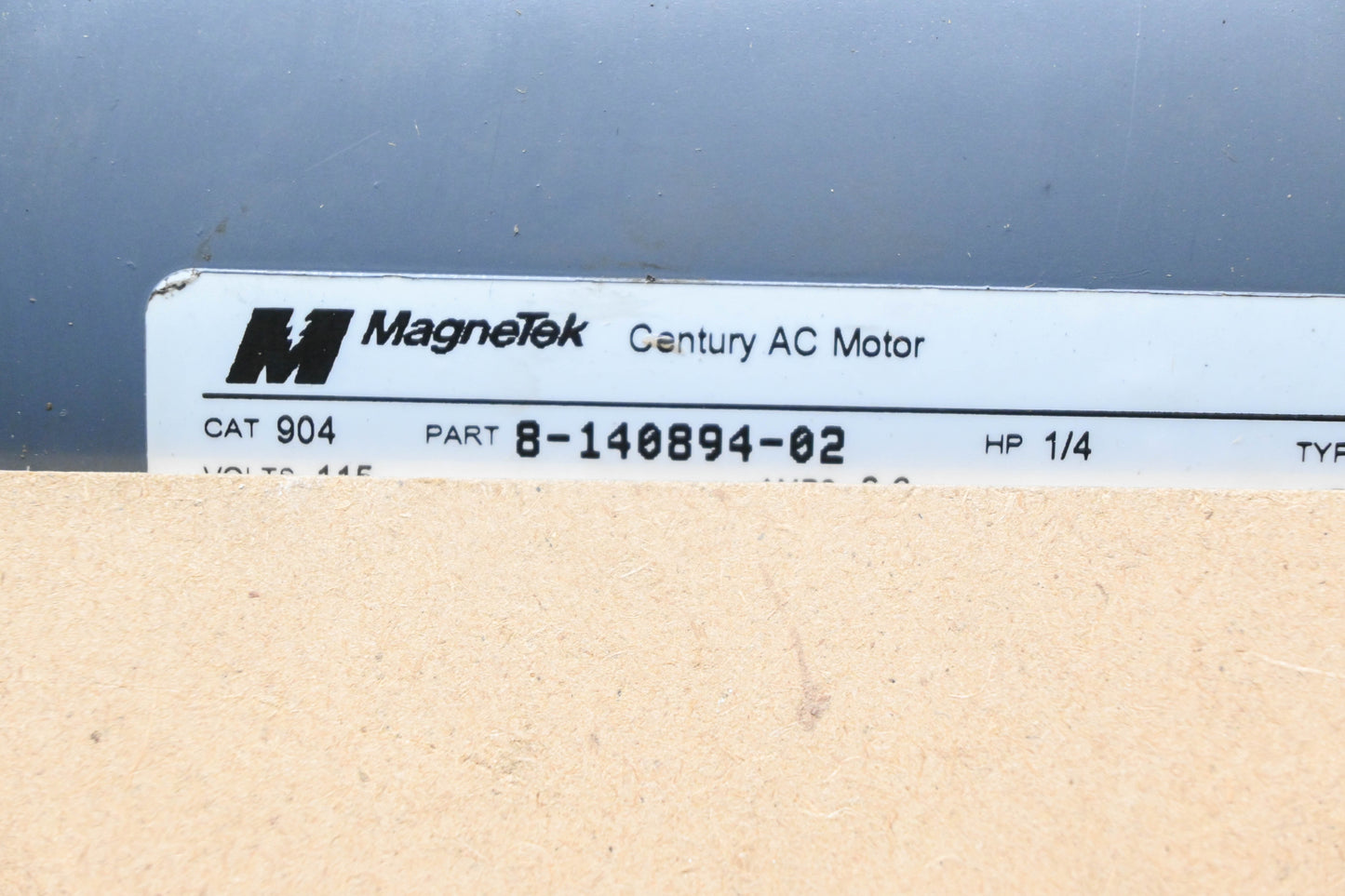 MagneTek 8-140894-02 1/4HP 115V 1725RPM Electric Motor NOS