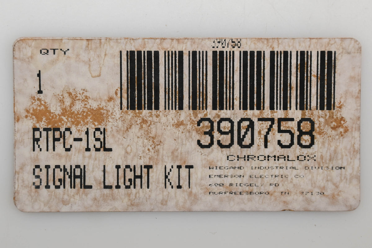 Chromalox RTPC-1SL, 390758 Signal Light Kit NOS