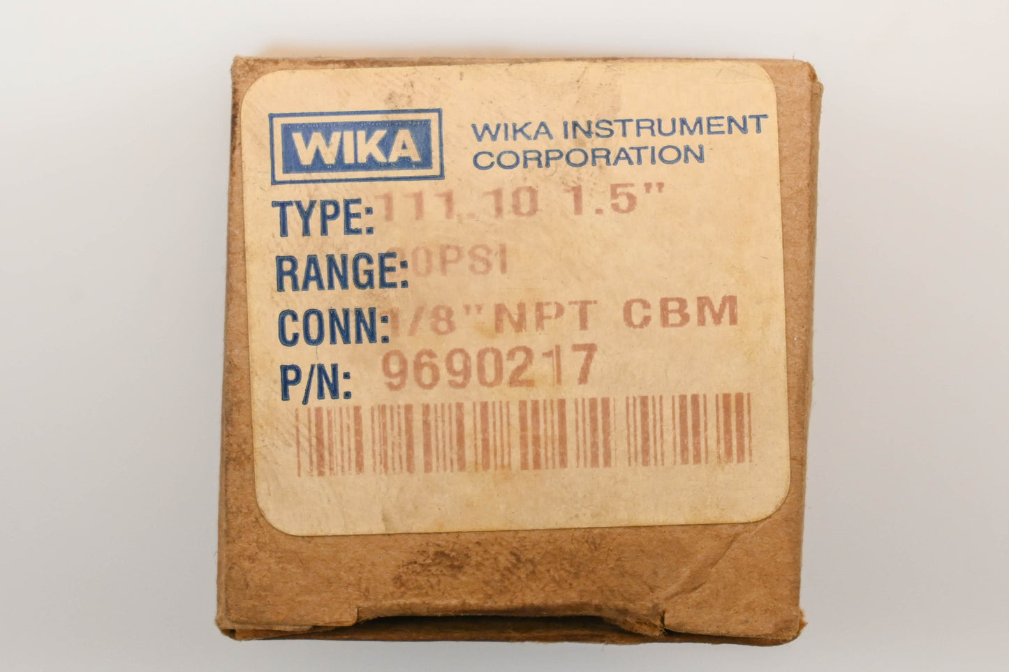 Wika 9690217 30PSI Pressure Gauge NOS
