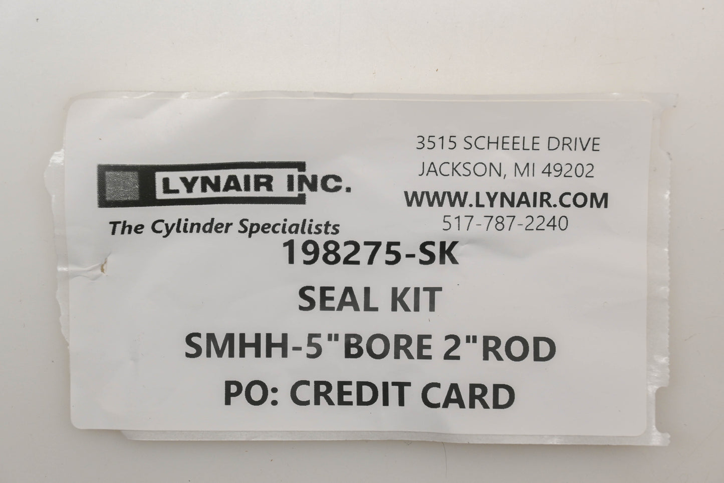 Lynair 198275-SK Hydraulic Seal Kit NOS