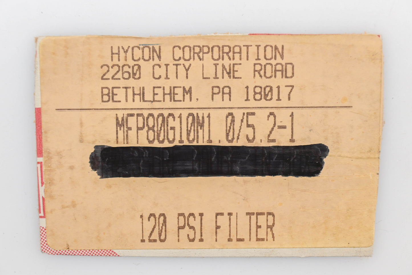 Hycon MFP80G10M1.0/5.2-1 120PSI Filter NOS