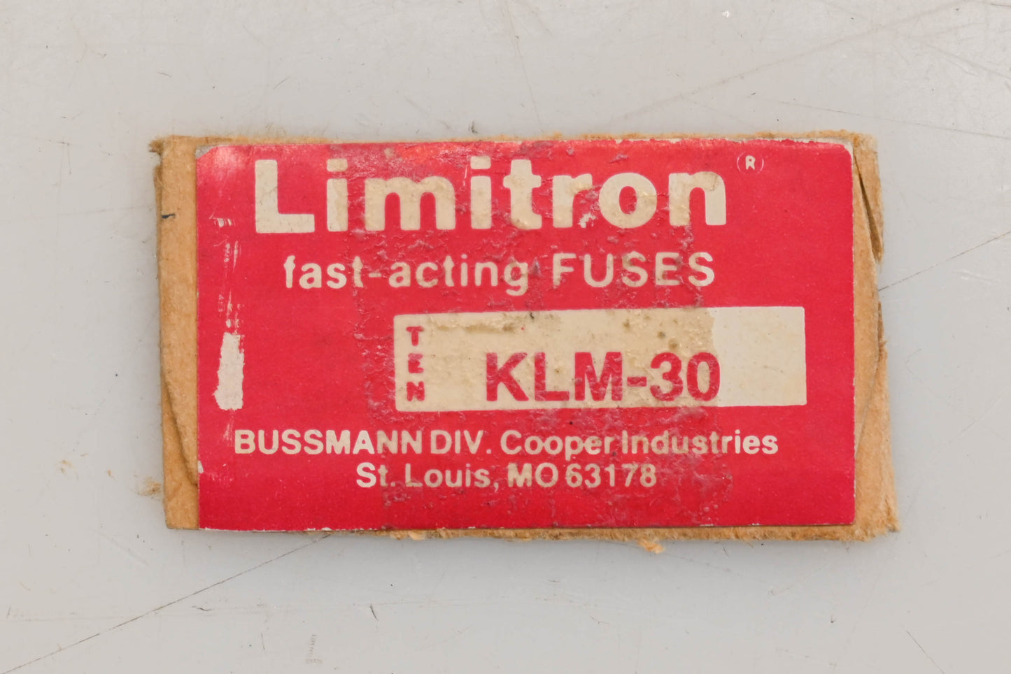 Bussmann KLM 30, KLM-30 Limitron 30A-600V Fuse NOS