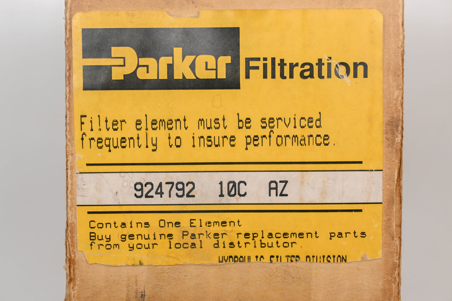 Parker 924792 Hydraulic Filter NOS