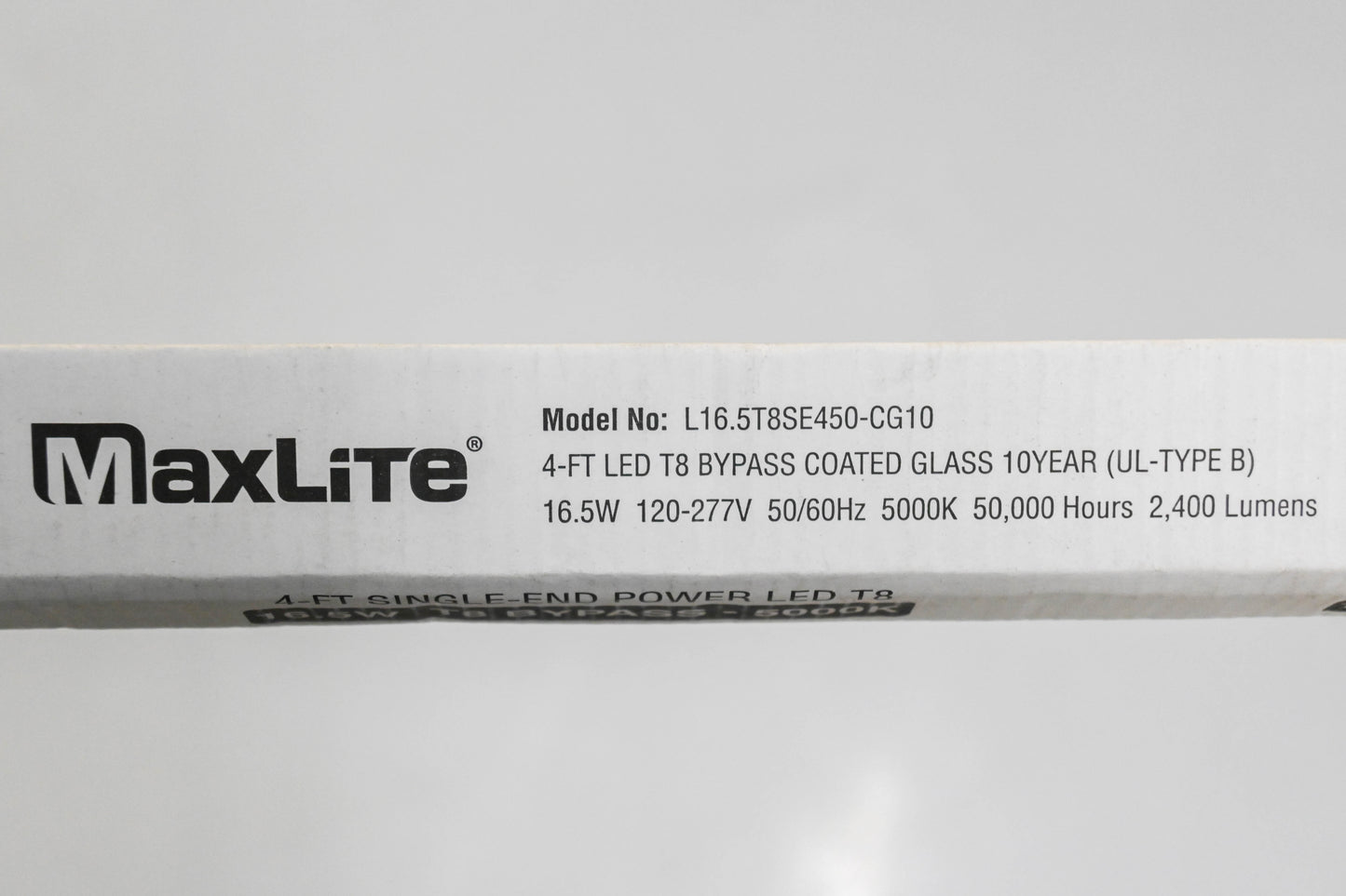 MaxLite L16.5T8SE450-CG10 4FT 16.5W 120-277V LED Bulbs Qty 2 NOS
