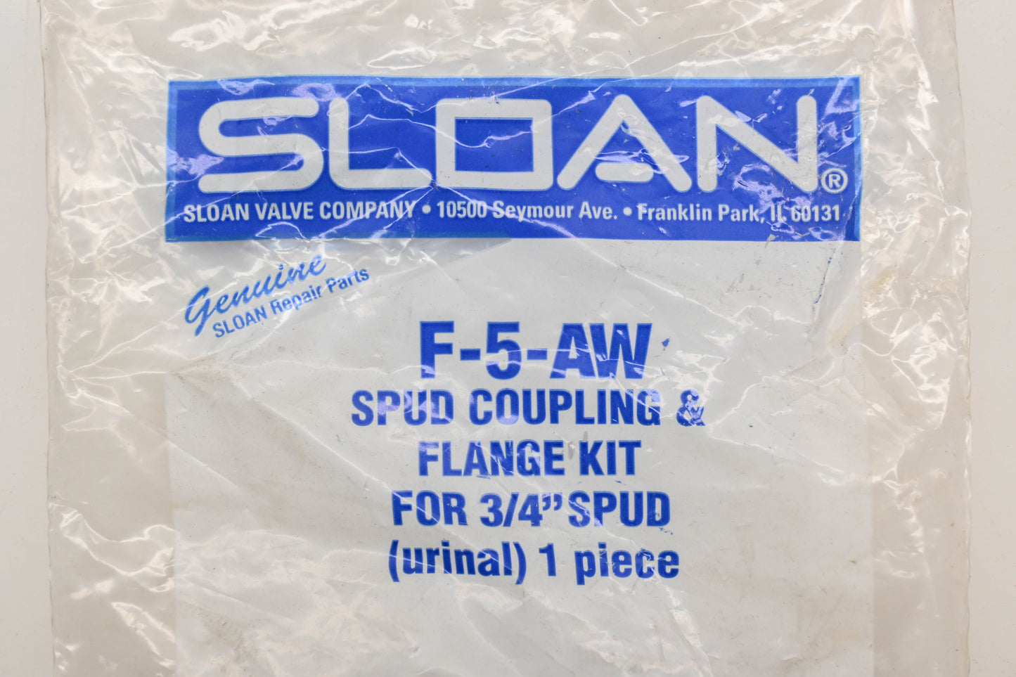 Sloan F-5-AW 3/4" Spud Coupling & Flange Kit NOS