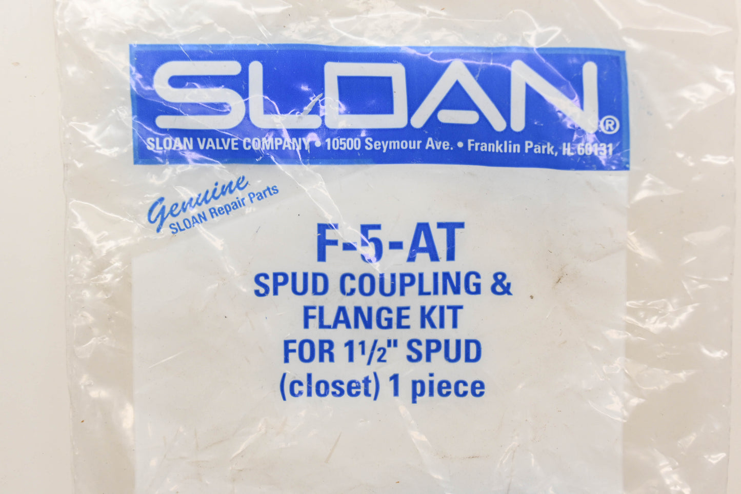 Sloan F-5-AT 1-1/2" Spud Coupling & Flange Kit NOS