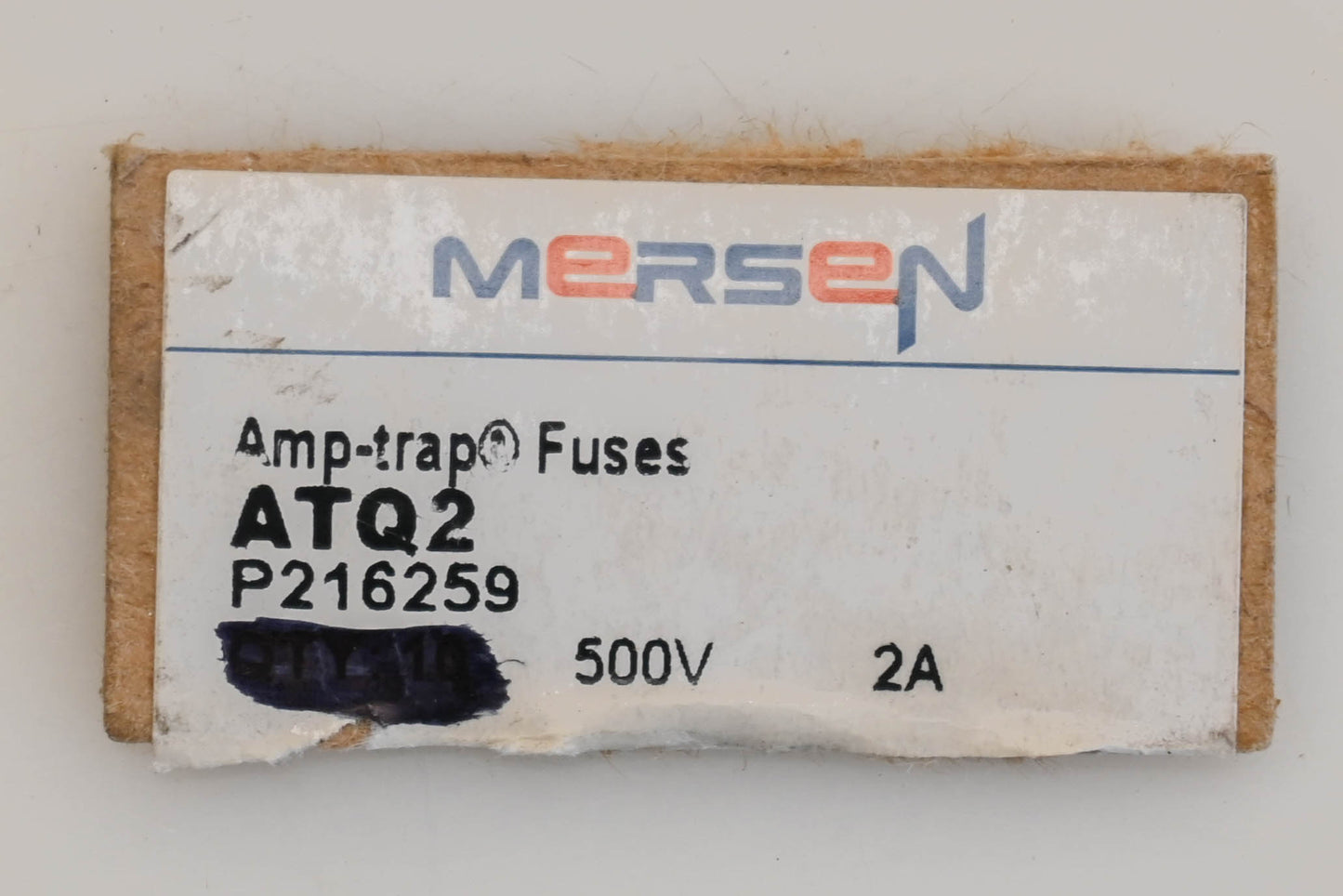 Mersen ATQ2 2A-500V Fuse NOS