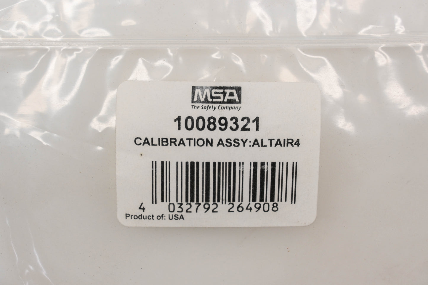 MSA 10089321 Calibration Cap Kit NOS
