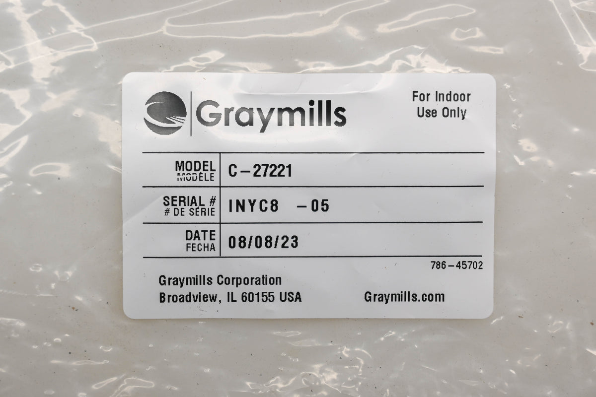 Graymills C-27221, INYC8-05 Check Valve Kit NOS