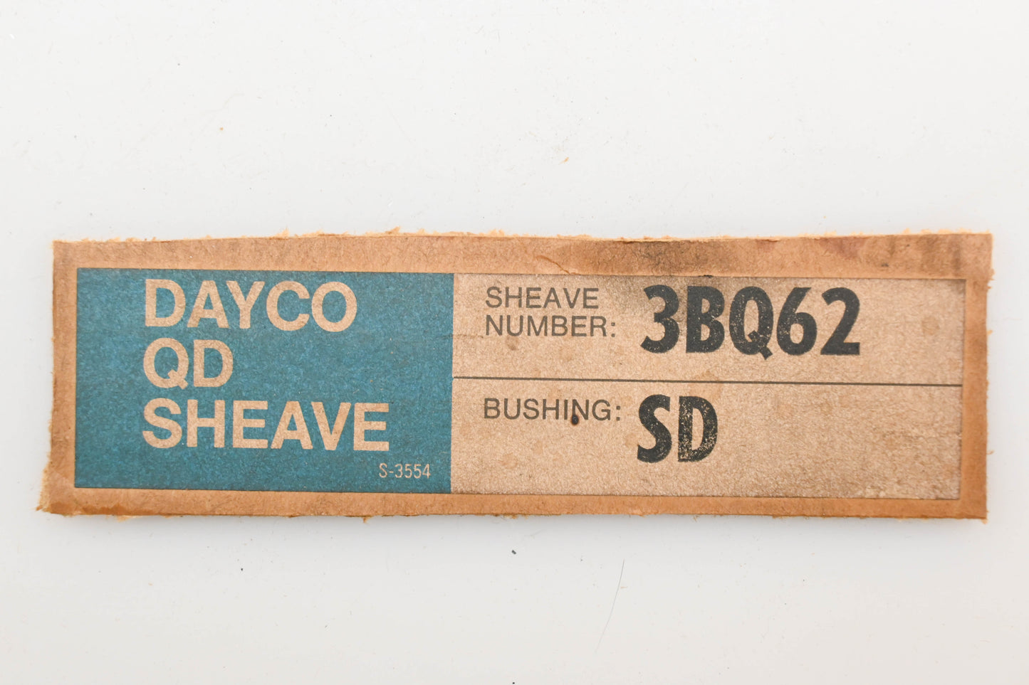 Dayco 3BQ62, 3BQ62-SD, QDA-58-B62 6-9/16" x 2-1/2" Sheave Pulley NOS