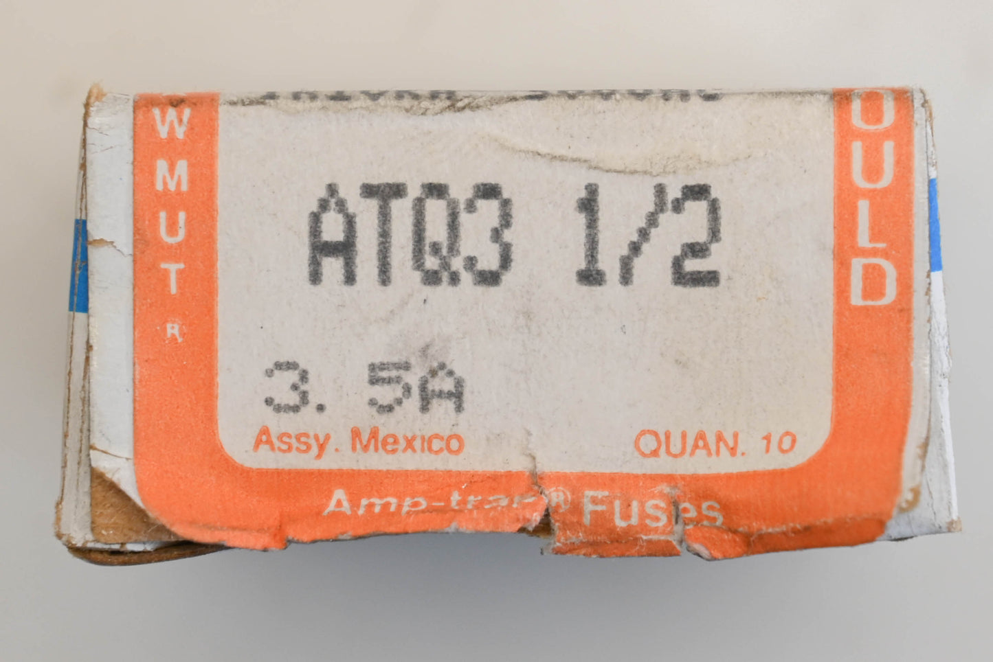 Gould ATQ3 1/2, ATQ3-1/2 3.5A-500V Fuses Qty 4 NOS