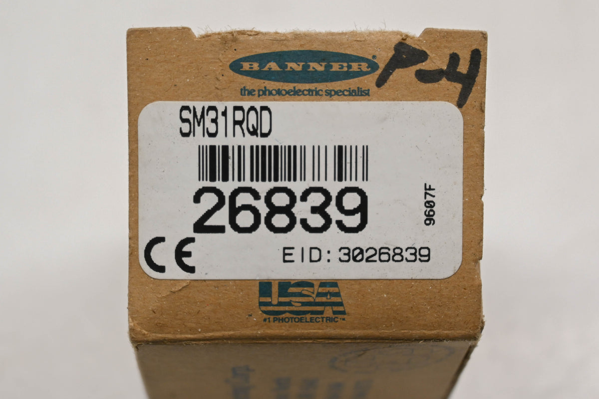 Banner 26839, SM31RQD Mini-Beam Photoelectric Sensor NOS