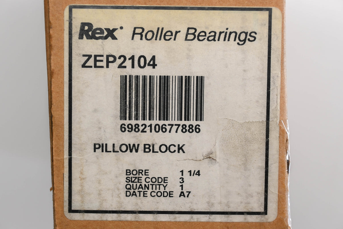 Rexnord ZEP-2104 1-1/4" Pillow Block Bearing NOS