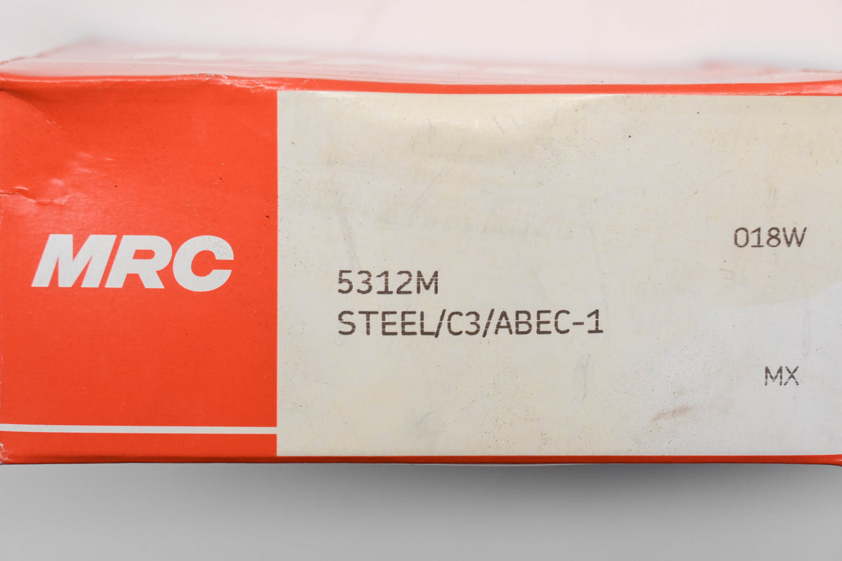 MRC 5312M 60 x 130 x 54mm Angular Contact Bearing Double Row NOS