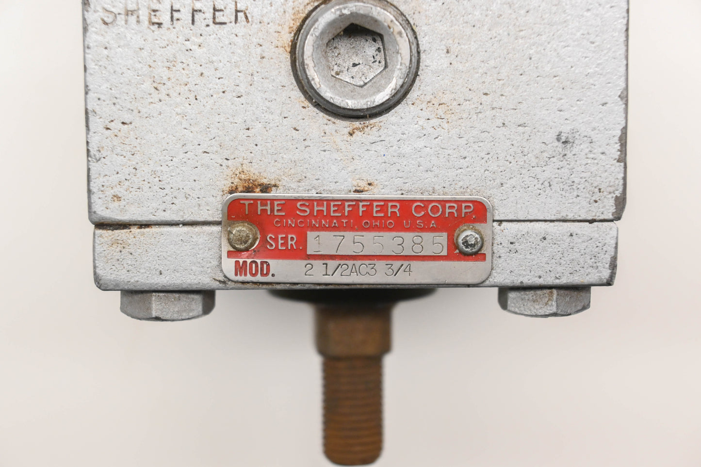 Sheffer 1755385, 2-1/2AC3-3/4, 2-1/2AC3.75 Pneumatic Cylinder