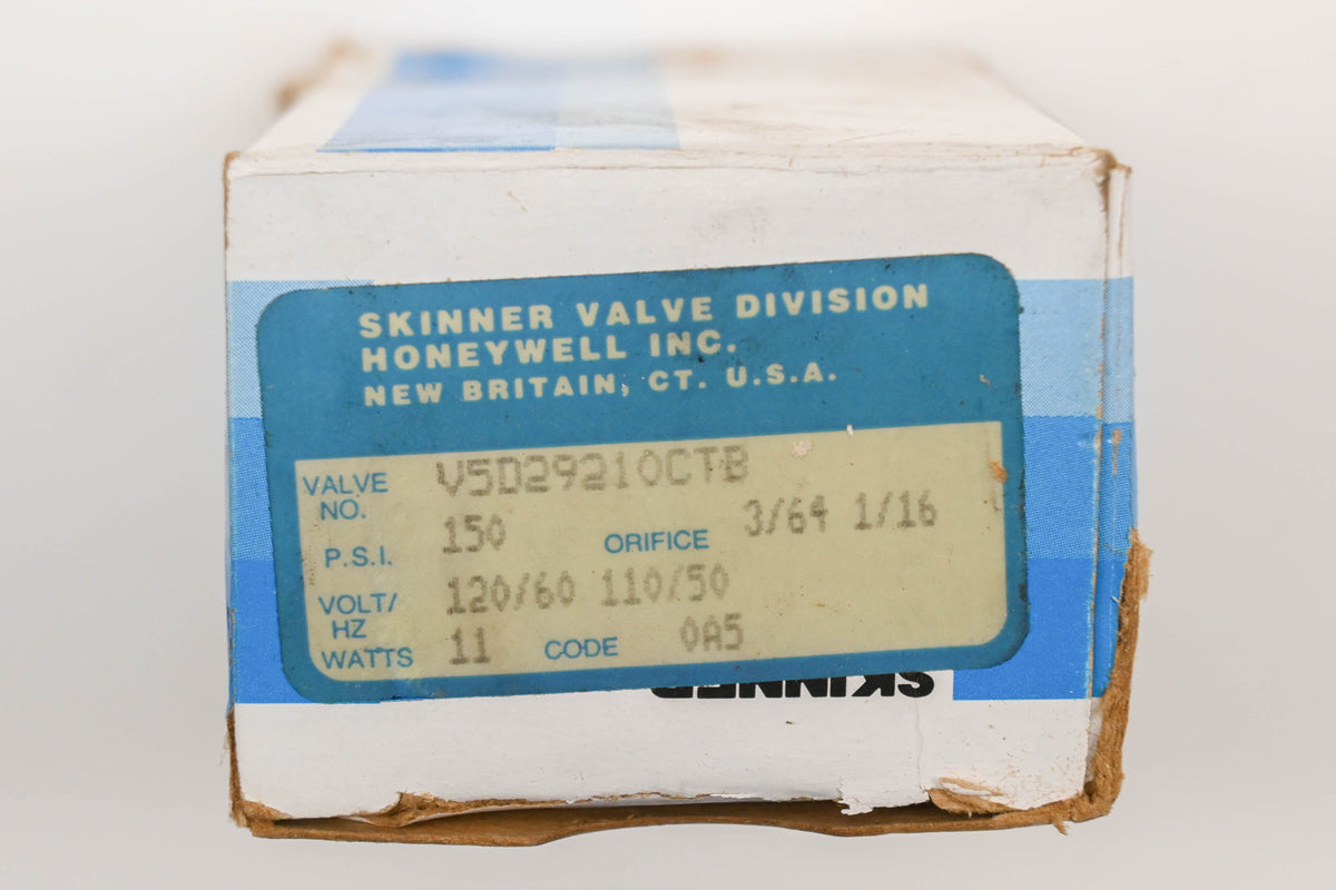 Skinner V5D29210CTB Solenoid Valve NOS