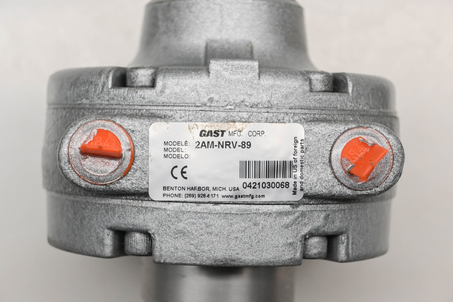 Gast 2AM-NRV-89 3000 RPM Air Motor Kit NOS