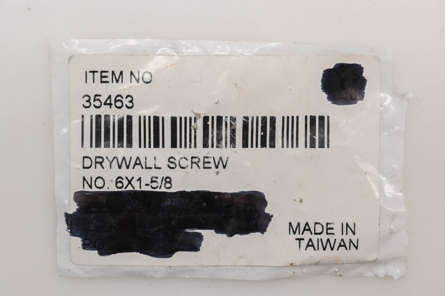 Aftermarket 35463, 53526422 6 x 1-5/8" Drywall Screws Qty 128 NOS