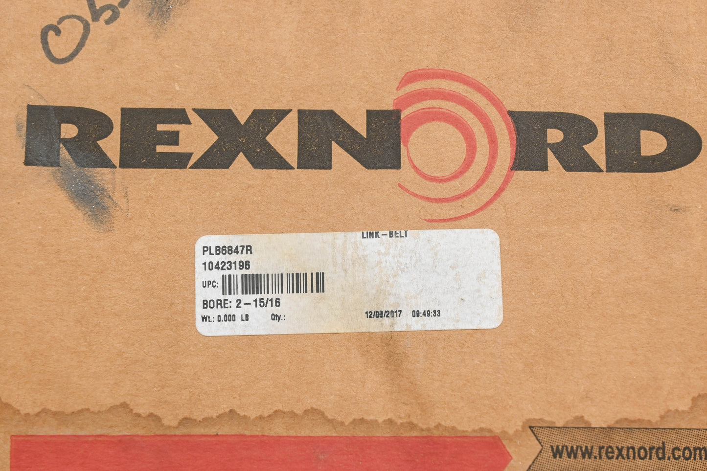 Rexnord PLB6847R, 10423196 2-15/16" Split Pillow Block Bearing Kit NOS