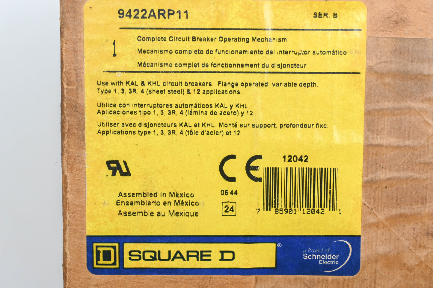 Square D 9422ARP11 Circuit Breaker Operating Mechanism Kit NOS