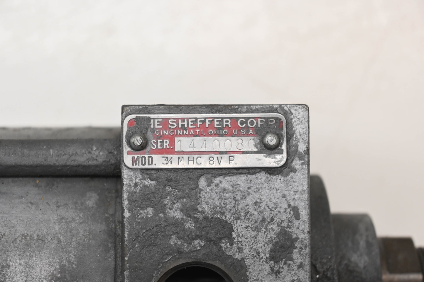 Sheffer 3 1/4MHC8VP Remanufactured Pneumatic Cylinder