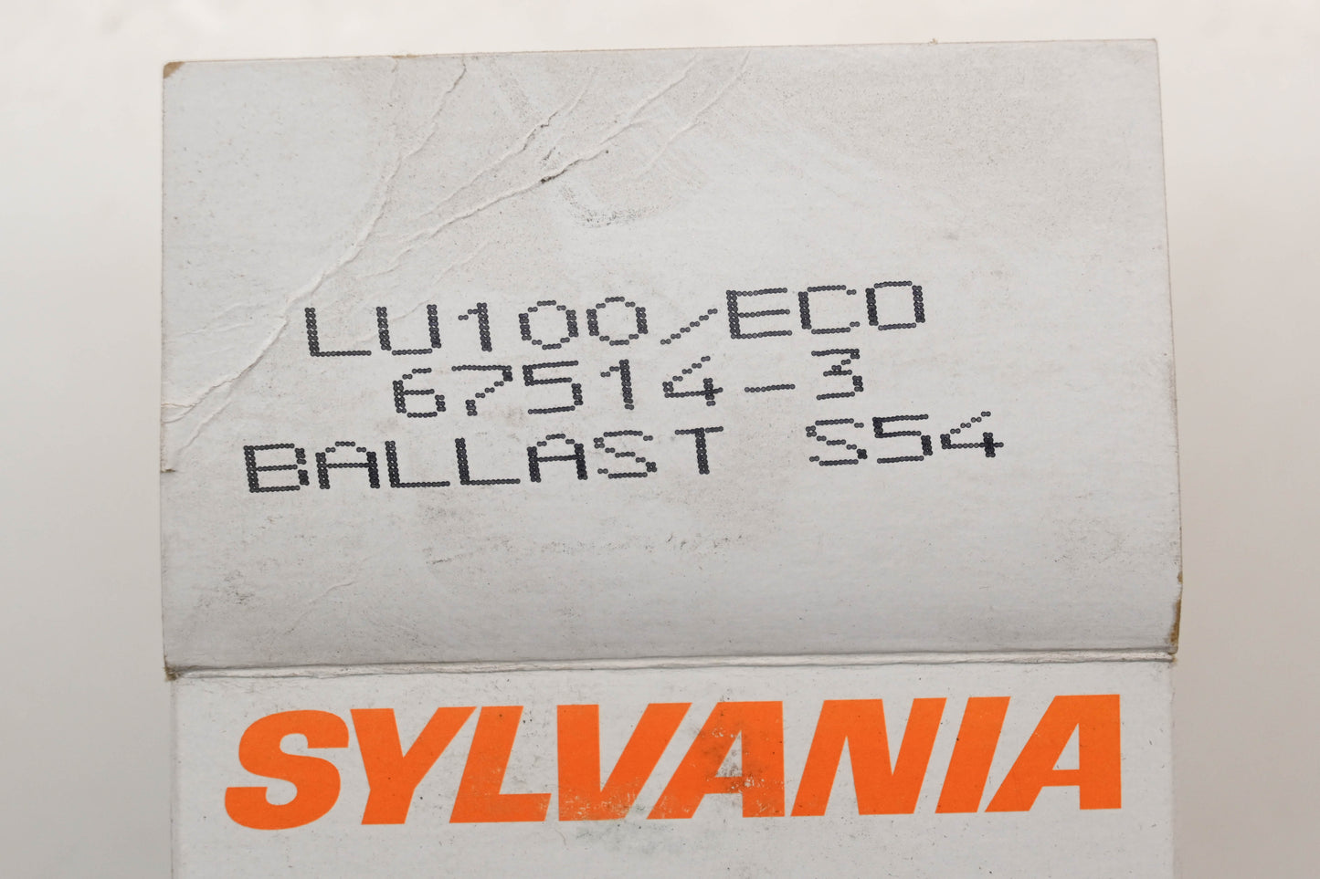 Sylvania LU100, 67514-3, S54 100W Lumalux Bulb NOS