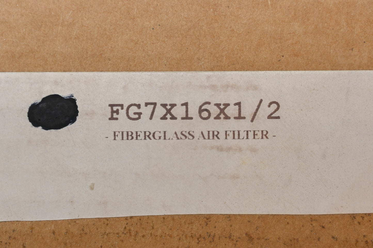 Aftermarket FG7X16X1/2 7" x 16" x 1/2" Fiberglass Air Filter NOS