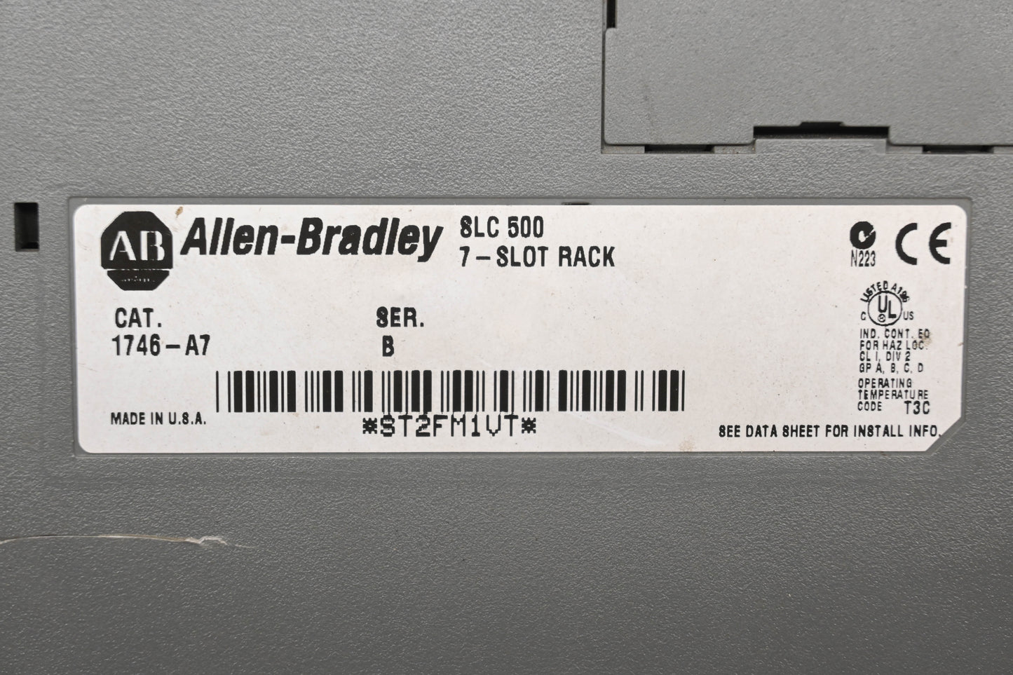 Allen-Bradley SLC 500, 1746-A7 7 Slot Rack Power Supply