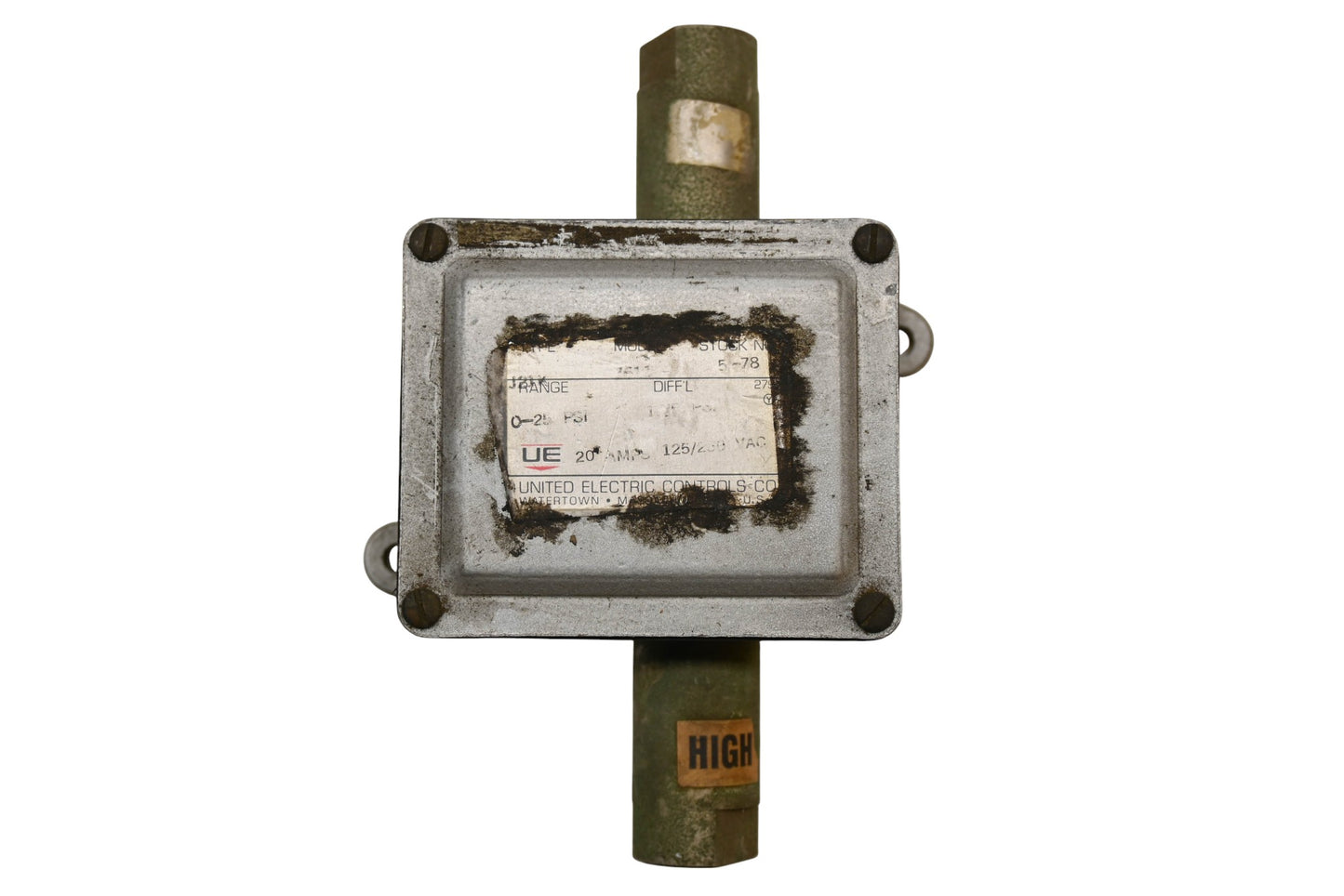 United Electric J21K-7611 20A-125/250V Pressure Switch