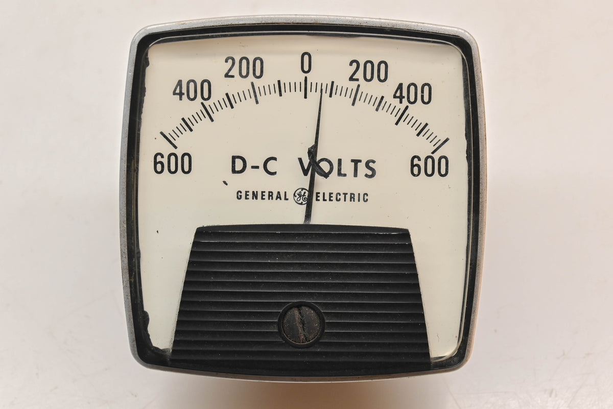 GE YE/254321SJSJ 600-0-600V DC Panel Meter
