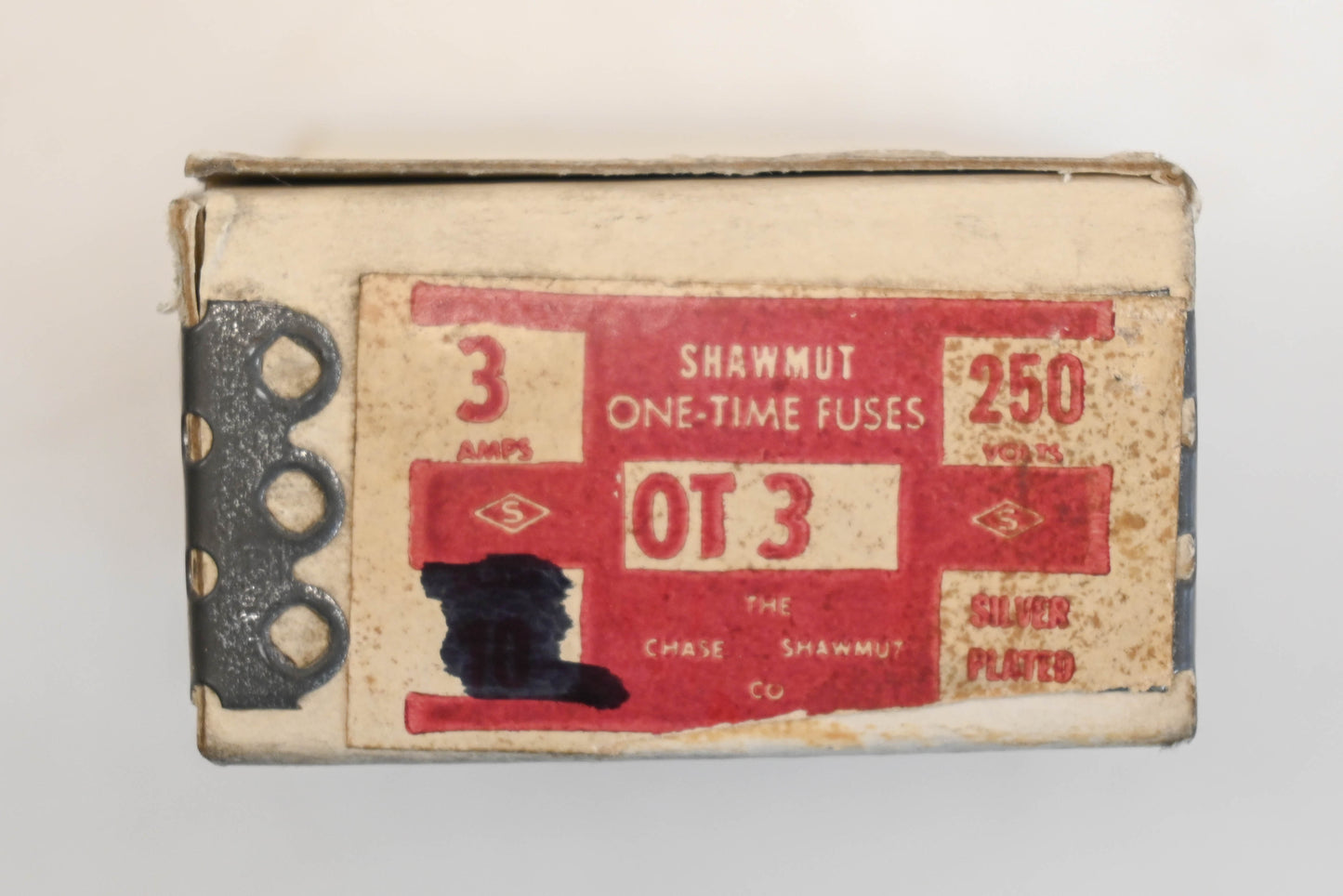 Ferraz Shawmut OT 3, OT-3 3A-250V Fuses Qty 2 NOS