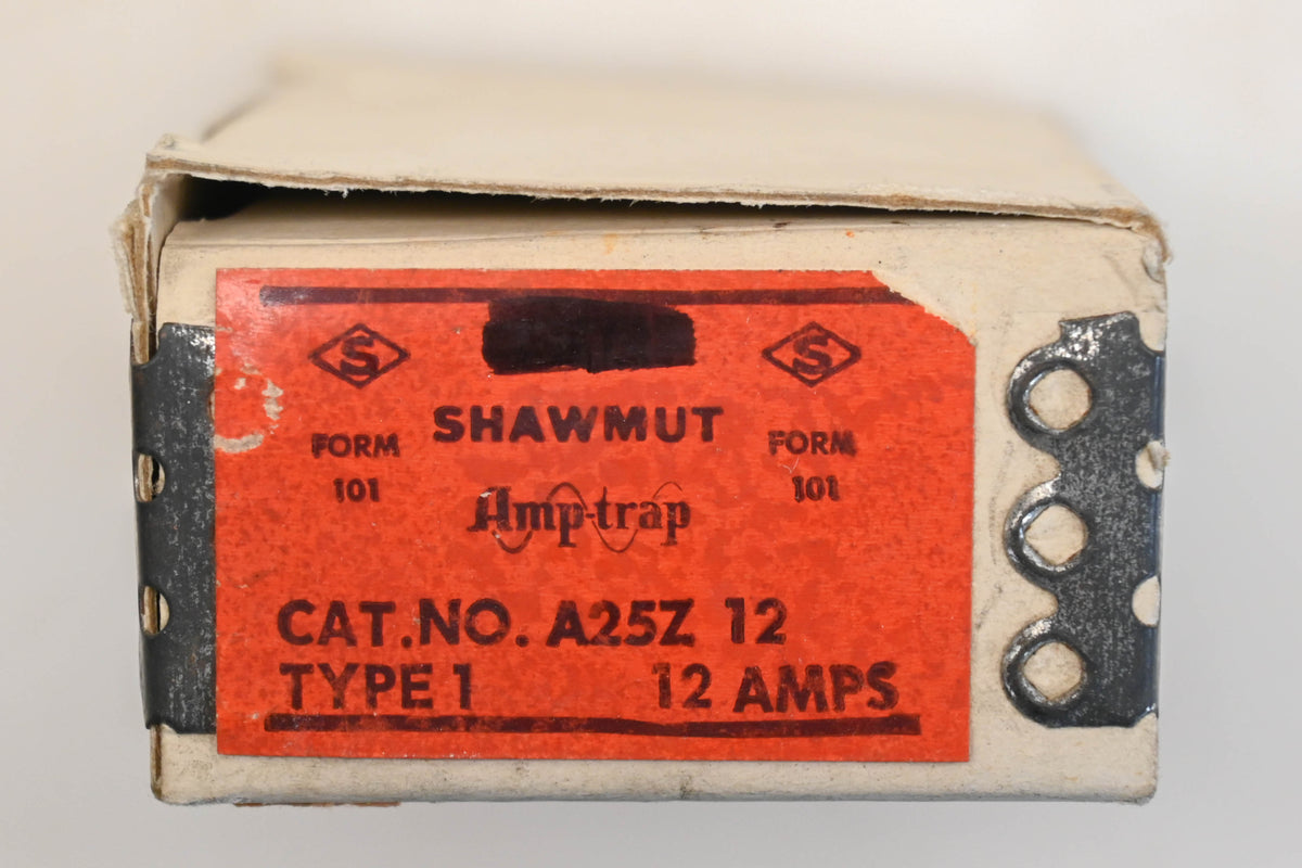 Ferraz Shawmut A25Z12 12A-250V Fuses Qty 2 NOS