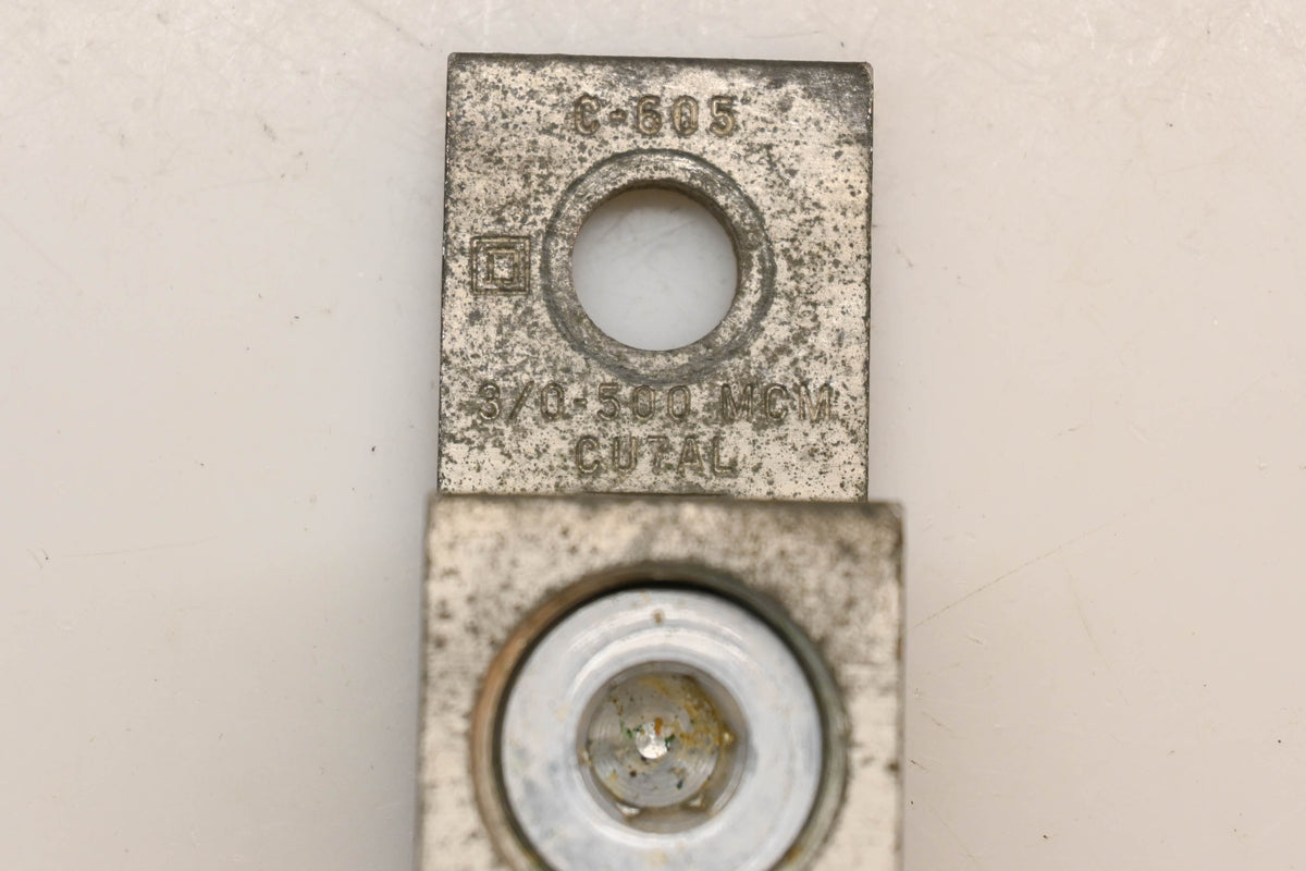 Square D C-605, 3/0-500MCM, CU7AL Mechanical Lug