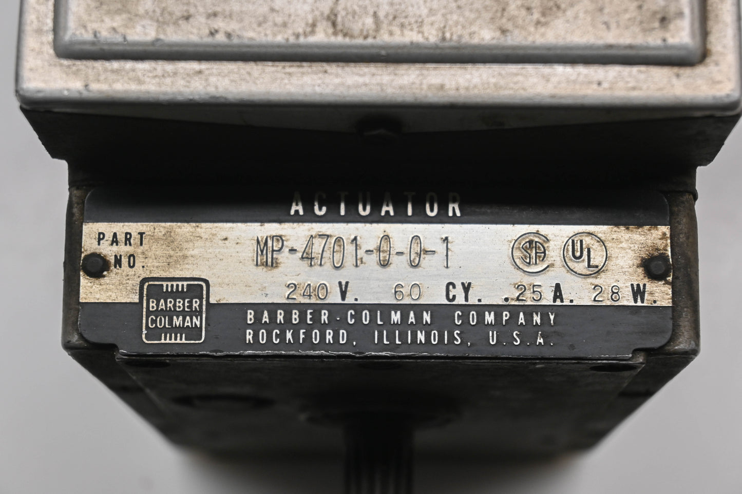 Barber Colman MP-4701-0-0-1 240V Actuator