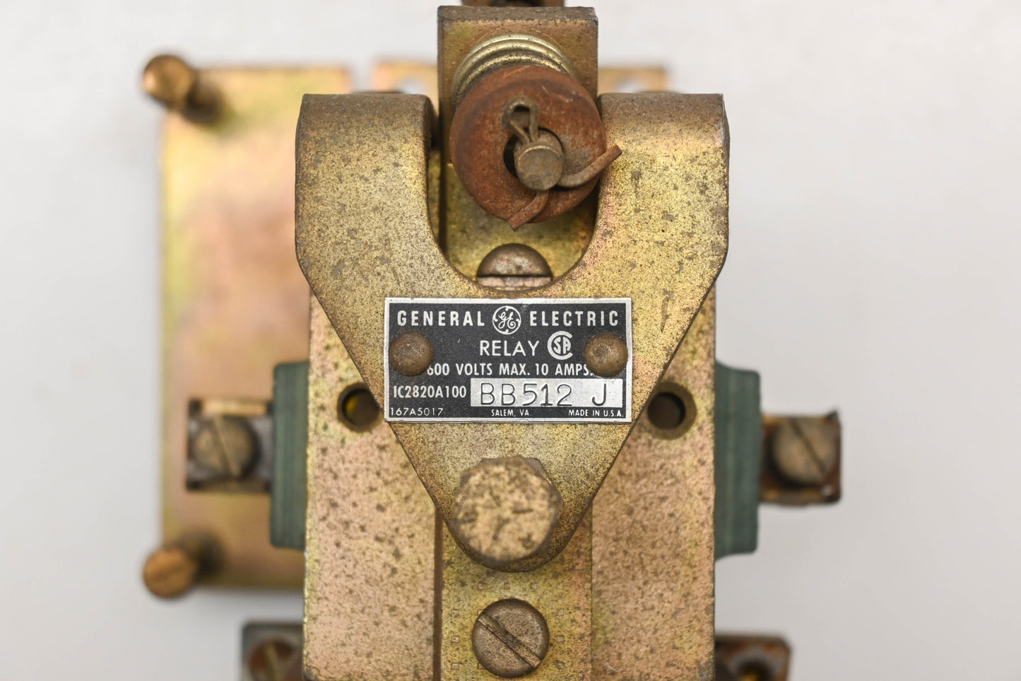 GE IC2820A100BB512J 10A-600V Relay Assembly