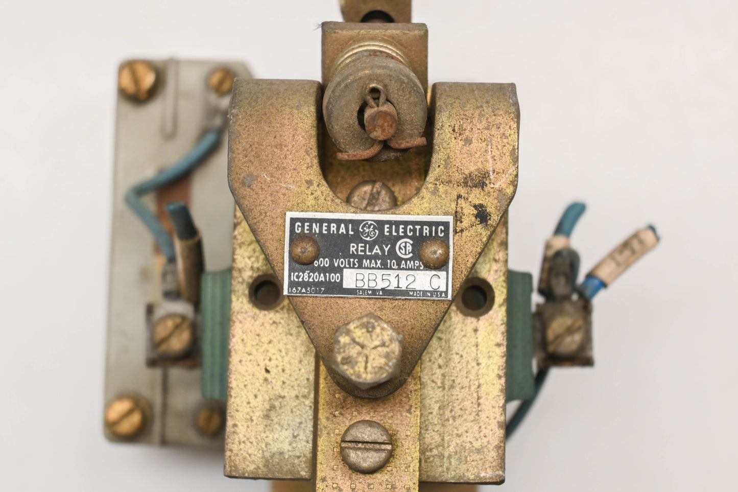 GE IC2820A100BB512C 10A-600V Relay Assembly