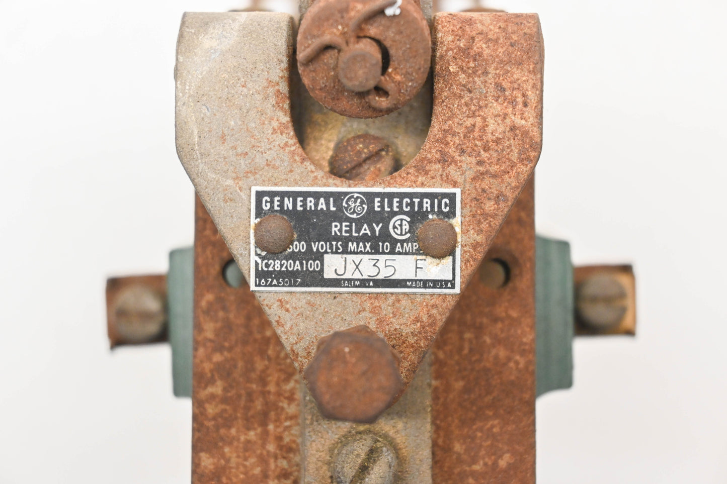 GE IC2820A100JX35F 10A-600V Relay Assembly