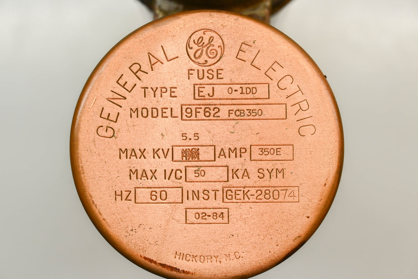 GE 9F62FCB350 300A-5500V Fuse NOS